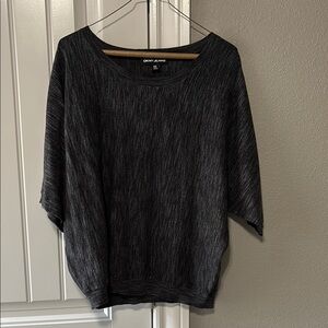DKNY Charcoal Knit Top